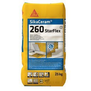SikaCeram-260 StarFlex (C2TES1) (25 кг, белый) 496589 фото